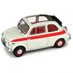 Modellino Auto Scala 1/43 Brumm FIAT 500 SPORT diecast modellismo abarth bianca