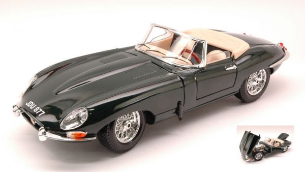 Modellino Auto Scala 1:18 Burago JAGUAR E modellismo statico diecast epoca new