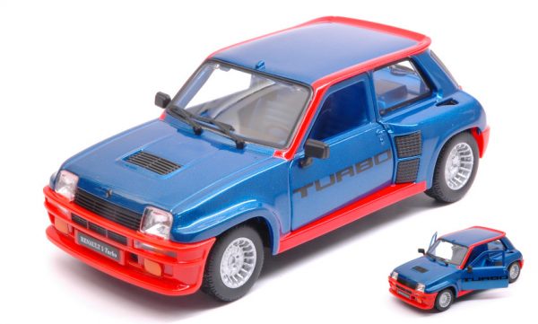 Modellino Auto Scala 1/24 Burago RENAULT 5 TURBO R5 diecast modellismo statico