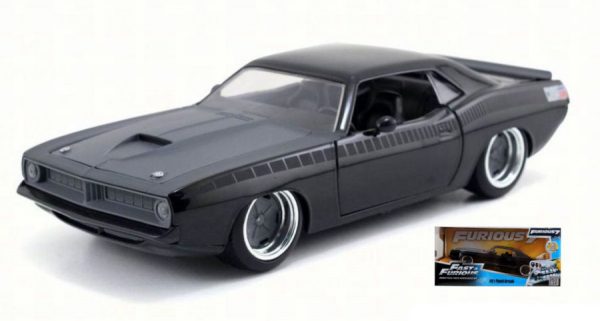 Modellino Movie film Scala 1:24 PLYMOUTH BARRACUDA FAST and FURIOUS 7 jada toys