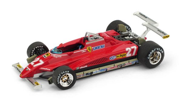 Modellino auto diecast f1 Formula 1 Scala 1:43 Brumm FERRARI 126 C2 VILLENEUVE