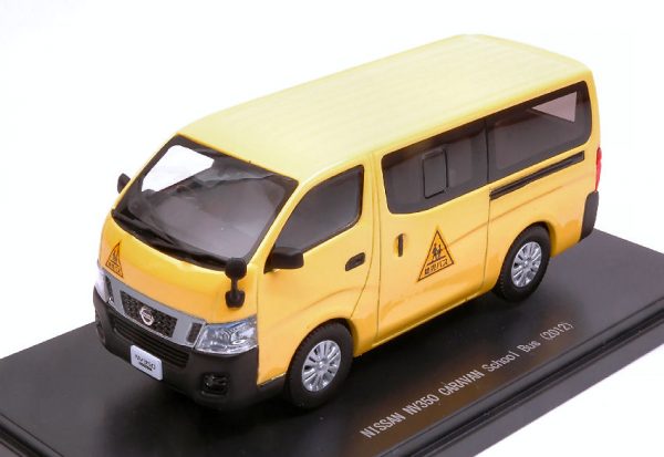 Modellino Auto Scala 1:43 Ebbro NISSAN NV350 CARAVAN SCHOOL BUS diecast