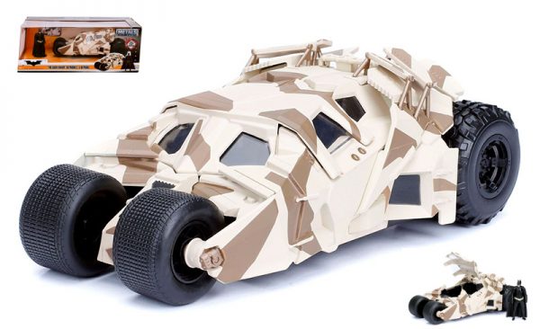 Modellino auto film Movie Scala 1:24 BATMOBILE THE KNIGHT WITH BATMAN FIGURE 1