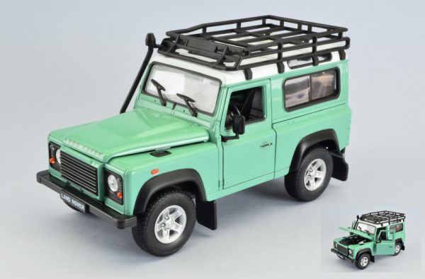 Modellino Auto Scala 1/24 Welly LAND ROVER DEFENDER diecast modellismo jeep