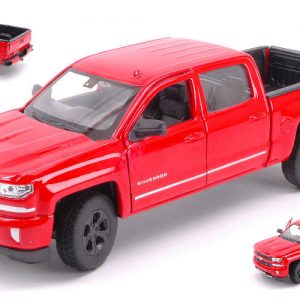 Modellino Auto Scala 1:24 Welly CHEVROLET SILVERADO diecast modellismo red