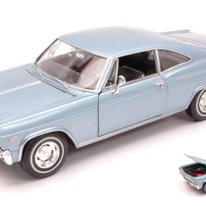 Modellino Auto Scala 1:24 Welly CHEVROLET IMPALA SS396 diecast modellismo blue