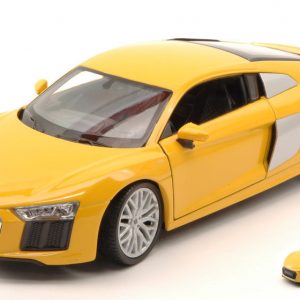Modellino Auto Scala 1/24 Welly AUDI R8 V10 diecast modellismo statico collezione