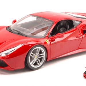 Modellino Auto scala 1:18 diecast Burago FERRARI 488 GTB modellismo statico coche