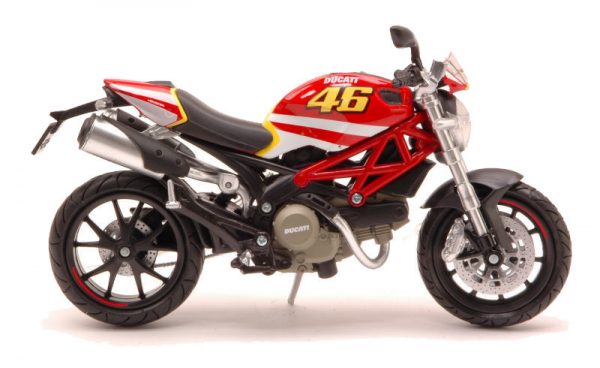 Modellino Moto diecast motor bike modellismo DUCATI MONSTER 796 46 scala 1:12