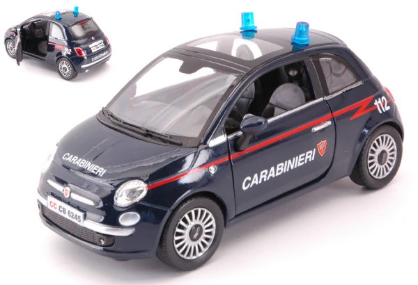 Modellino auto Forze Ordine diecast FIAT NUOVA 500 CARABINIERI scala 1:24