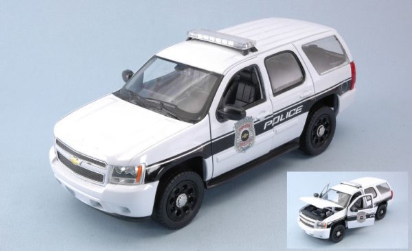 Modellino auto Forze Ordine diecast Welly CHEVROLET TAHOE POLICE scala 1:24