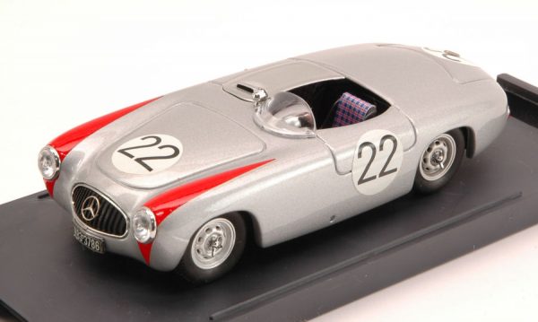 Modellino Auto Competizione scala 1:43 Bang diecast MERCEDES 300 SL SPIDER N.22 3rd NURBURGRING  FRITZ RIESS