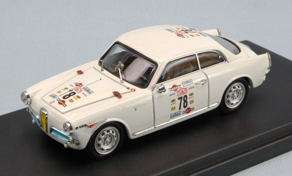 Modellino Auto Competizione scala 1:43 Bang diecast ALFA ROMEO GIULIETTA 2moT N.78 MONTECARLO-SESTRIERE  TESS.-MOLL.
