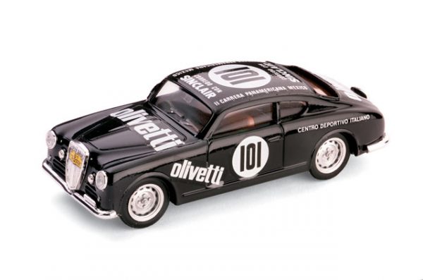 Modellino Auto Competizione scala 1:43 Brumm diecast LANCIA AURELIA B 20 N.101 ACCIDENT CARRERA P. BRACCO-CORNACCHIA