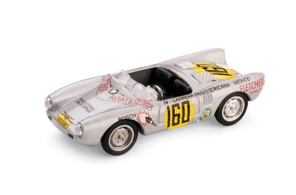 Modellino Auto Competizione scala 1:43 Brumm diecast PORSCHE 550 RS N.160 CARRERA MEXICO