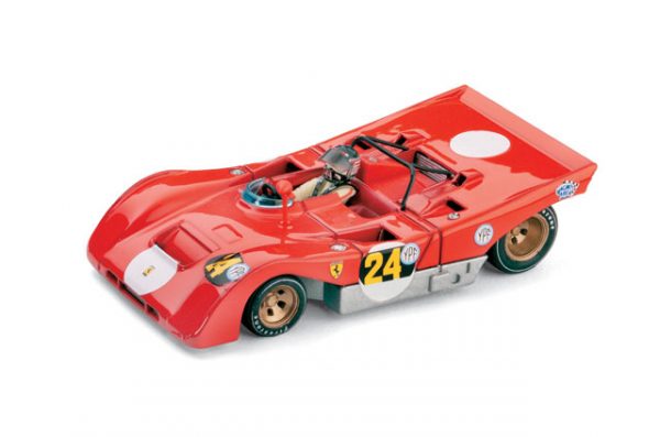 Modellino Auto Competizione scala 1:43 Brumm diecast FERRARI 312 PB N.24 1000 Km B.AIRES  I.GIUNTI (FATAL ACCIDENT)