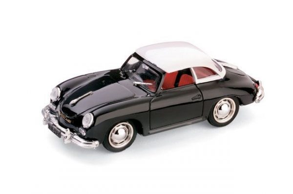 Modellino auto scala 1:43 Brumm  PORSCHE 356 HARD TOP  NERO diecast modellismo
