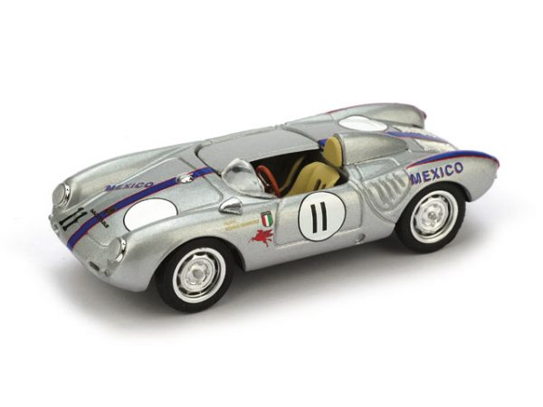 Modellino Auto Competizione scala 1:43 Brumm diecast PORSCHE 550A RS SPYDER N.11 RIVERSIDE  R.RODRIGUEZ