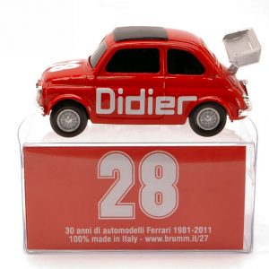 Modellino auto scala 1:43 diecast modellismo Brumm FIAT 500 DIDIER epoca n. 28