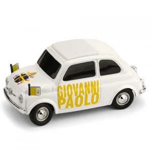 Modellino Auto scala 1:43 diecast Brumm FIAT 500 GIOVANNI PAOLO epoca modellismo