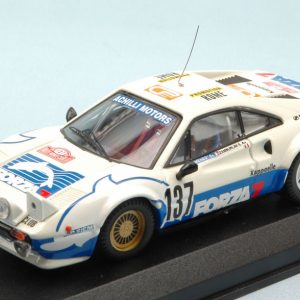 Modellino auto rally scala 1:43 Best Model  FERRARI 308 N.137 RETI (ACCIDENT) MONTE CARLO  ZAMBORLINI diecast modellismo