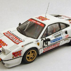 Modellino auto rally scala 1:43 Best Model  FERRARI 308 GTB N.24 5th RALLY 4 REGIONI  GIORDANO-BOLLA diecast modellismo