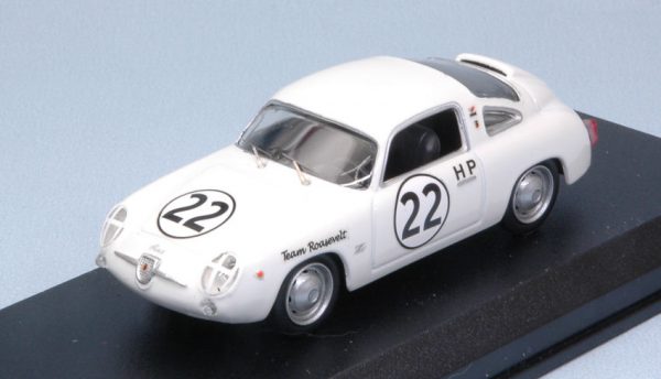 Modellino auto scala 1:43 Best Model  FIAT ABARTH 750 ZAGATO N.22 WINNER 4 H SEBRING  P.RICHARDS modellismo diecast collezione
