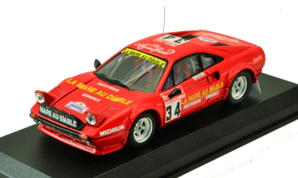 Modellino auto rally scala 1:43 Best Model  FERRARI 308 GTB Gr.4 N.34 TOUR DE FRANCE  D.GAUTHIER-M.GAUTHIER diecast modellismo