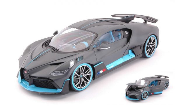 Modellino auto scala 1:18 Burago  BUGATTI DIVO CARBONAZUR modellismo diecast collezione