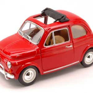 Modellino auto scala 1:24 Burago FIAT 500L 500 L modellismo rosso epoca diecast