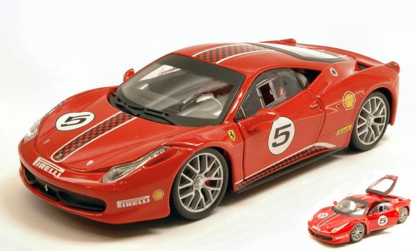 Modellino auto scala 1:24 Burago FERRARI 458 CHALLENGE modellismo statico racing