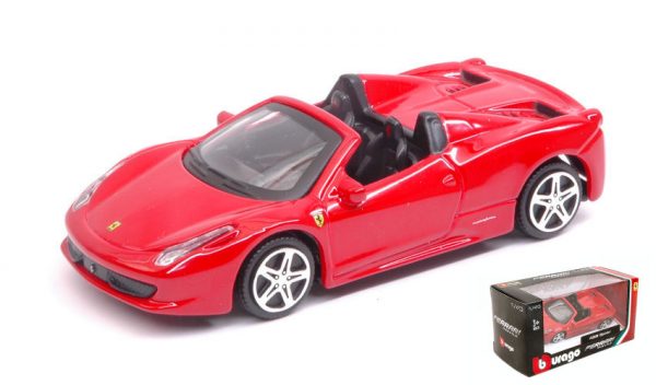 Modellino Auto scala 1:43 diecast Burago FERRARI 458 SPIDER modellismo collezione