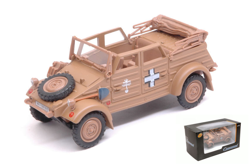Cararama Modellino auto 1:43 veicoli militari VW KUBELWAGEN TYPE 82 modellismo diecast 