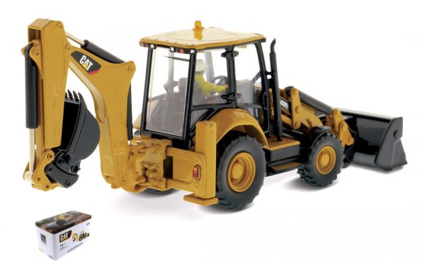 Modellino ruspa Diecast Master CAT 432F2 SIDE SHIFT BACKHOE LOADER 1:50
