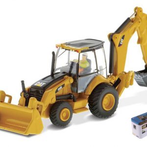 Modellino mezzi industriali Diecast Master  CAT 450E BACKHOE 1:87 modellismo