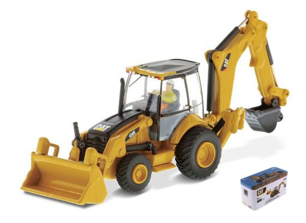 Modellino mezzi industriali Diecast Master  CAT 450E BACKHOE 1:87 modellismo