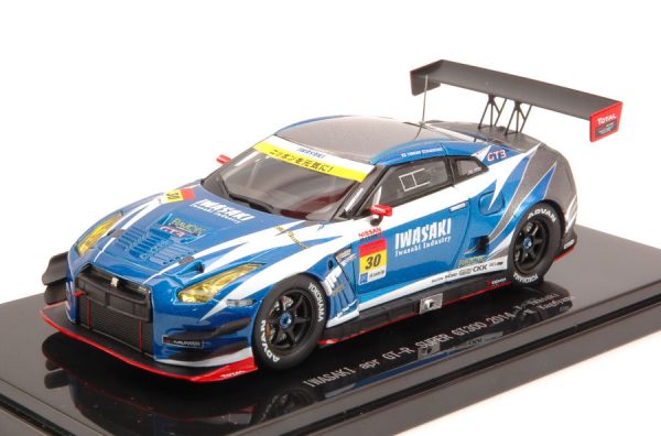 Modellino auto Ebbro diecast NISSAN GT-R N.30 SUPER GT500  Y.IWASAKI-M.KAGEYAMA modellismo