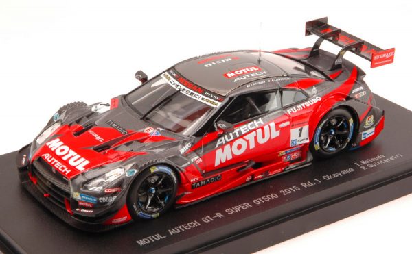 Modellino auto Ebbro diecast NISSAN GT-R N.1 13th OKAYAMA  SUPER GT500 MATSUDA-QUINTARELLI modellismo