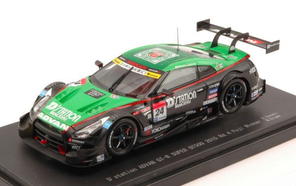 Modellino auto Ebbro diecast NISSAN GT-R N.24 WINNER FUJI SUPER GT500  D.SASAKI-M.KRUMM modellismo