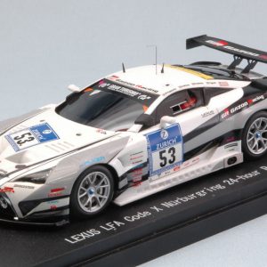 Modellino auto scala 1:43 Ebbro  LEXUS LFA N.53 14th 24 H NURBURGRING  KAGEYAMA-ISHIURA-OOSHIMA modellismo diecast collezione