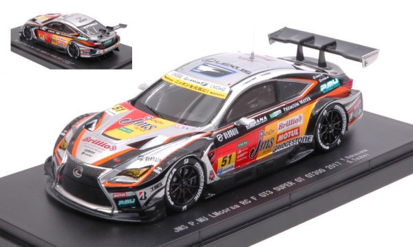 Modellino auto scala 1:43 Ebbro  LEXUS RC F N.51 3rd SUPER GT300  Y.NAKAYAMA-S.TSUBOI modellismo diecast collezione