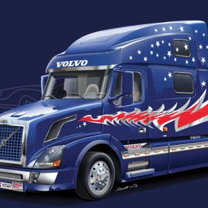 Modellino  camion modellismo kit di montaggio truck Italeri  VOLVO VN 780 KIT 1:24 lorry