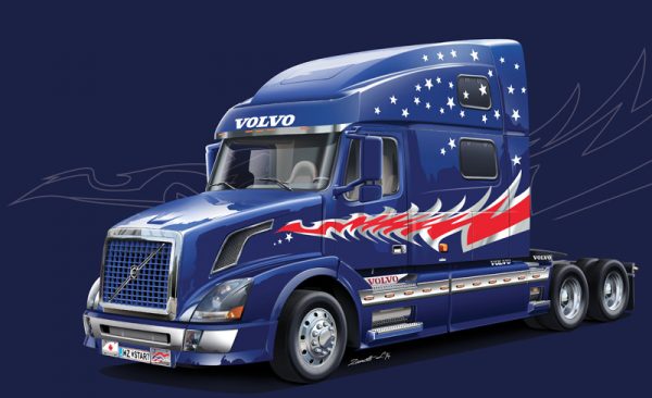 Modellino  camion modellismo kit di montaggio truck Italeri  VOLVO VN 780 KIT 1:24 lorry