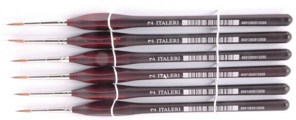 Modellino colori modellismo  Italeri  PENNELLO MARTORA ANATOMICO 2 Pz.6 diecast
