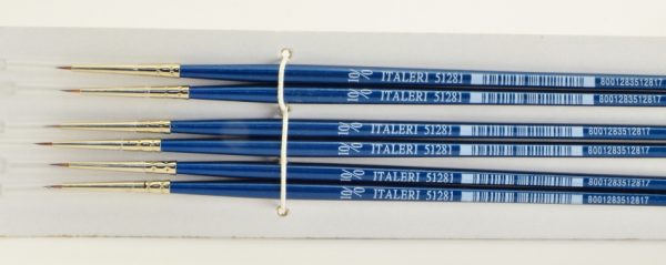 Modellino colori accessori per modellismo Italeri PENNELLO SINTETICO TONDO 010