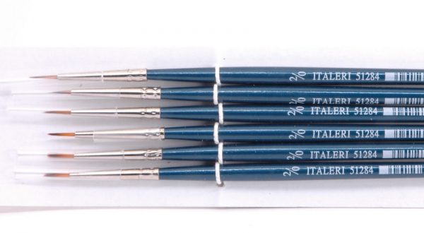 Modellino colori modellismo  Italeri  PENNELLO SINTETICO TONDO 00 Pz.6 diecast