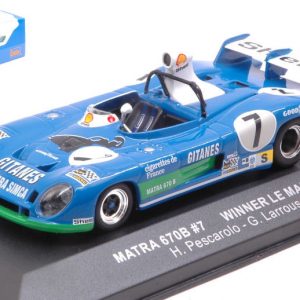 Modellino auto scala 1:43 Ixo Model  MATRA MS 670 B N.7 WINNER LM  H.PESCAROLO-G.LARROUSSE modellismo diecast