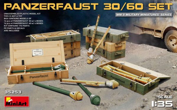 Modellino diorami modellismo kit di montaggio Miniart  PANZERFAUST 3060 SET KIT 1:35
