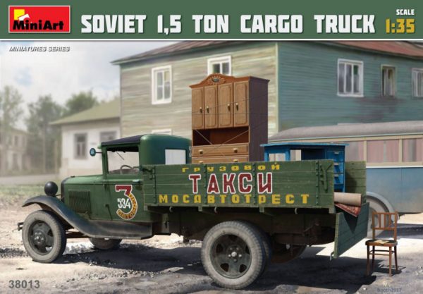 Modellino camion model kit di montaggio Miniart SOVIET 1,5 TON CARGO TRUCK 1:35
