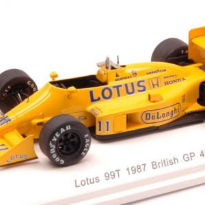 Modellino auto formula 1 f1 LOTUS 99T NAKAJIMA BRITAIN GP scala 1:43 diecast